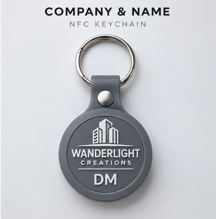 Company & Name/Initials NFC Keychain